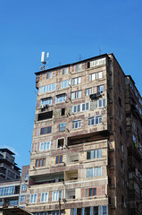 Fototapeta premium Old many-storied building