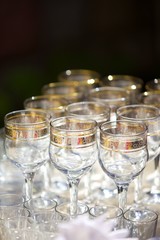 Crystal glasses for holiday