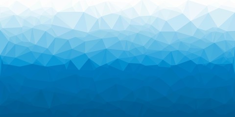 Polygonal blue water vector