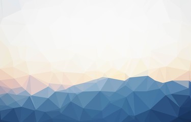 Polygonal mountains vector 