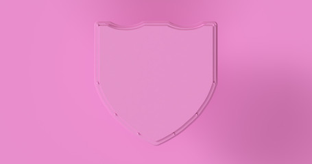 Pink Shield Badge