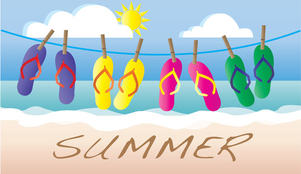 summer beach vacation header banner