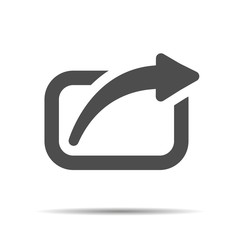share icon. vector flat illustration on white background