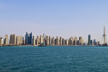 Fototapeta premium Dubai, UAE. Dubai Marina is a famous fashionable area and marina