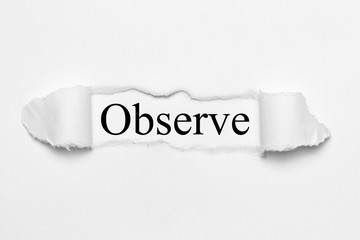 Observe