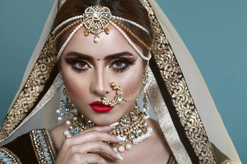 Portrait of beautiful indian girl