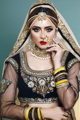 Portrait of beautiful indian girl