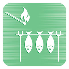 Grilled fish icon