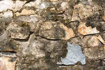 Texture. Cracked and weathered natural stone background.