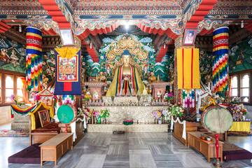 Fototapeta na wymiar Bhutanese Temple, Bodhgaya