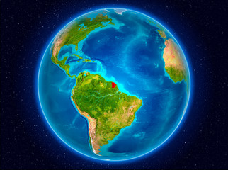 French Guiana on Earth