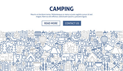 Camping Banner Design