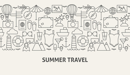 Summer Travel Banner Concept