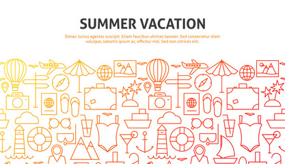 Summer Vacation Web Concept