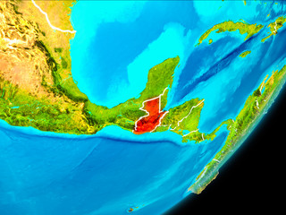 Orbit view of Guatemala