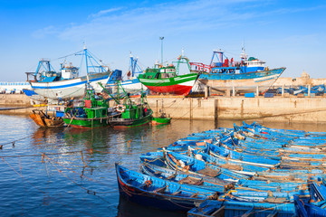 Fototapeta na wymiar Fishing boats, Essaouira