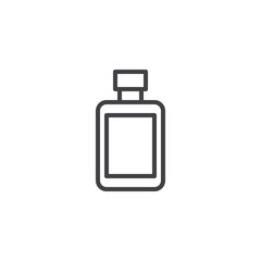 After shave lotion bottle outline icon. linear style sign for mobile concept and web design. Barber shop simple line vector icon. Symbol, logo illustration. Pixel perfect vector graphics