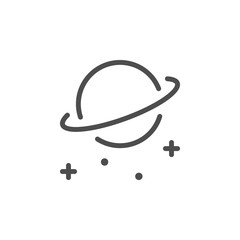 Planet line icon