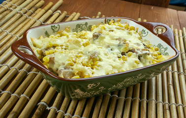 Fried Corn Dip with Chicken