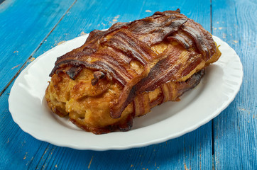 Italian Bacon Wrapped Meatloaf Sliders