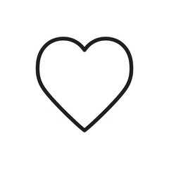 heart outline vector icon