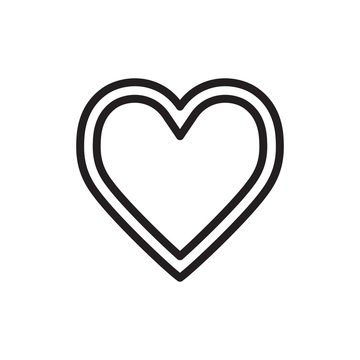 heart outline vector icon