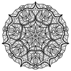 Mandalas for coloring book. Decorative round ornaments.