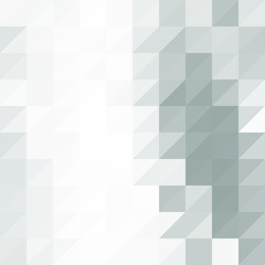 White and gray background. Geometric style. Mesh of triangles. Mosaic template for your design.