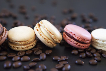 choix de macarons aromatisés 