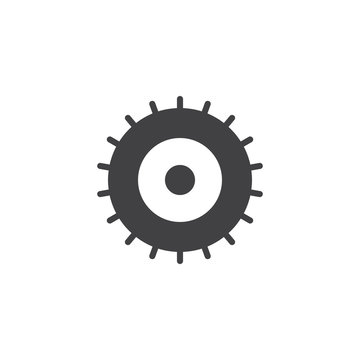 Gear vector icon. filled flat sign for mobile concept and web design. Gearwheel simple solid icon. Setting symbol, logo illustration. Pixel perfect vector graphics