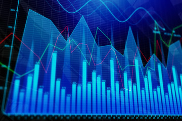 Colorful forex backdrop