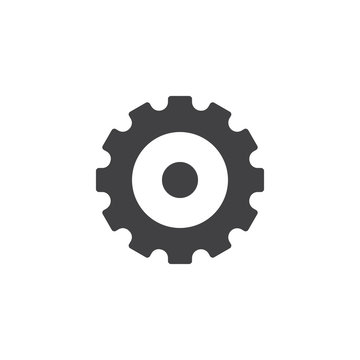 Gear wheel vector icon. filled flat sign for mobile concept and web design. Cogwheel simple solid icon. Settings symbol, logo illustration. Pixel perfect vector graphics