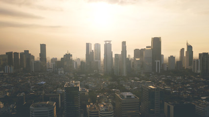 Beautiful modern downtown landscape