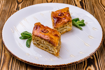 Traditional arabic dessert Baklava