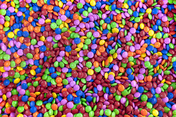 Fototapeta na wymiar Colored chocolate candies