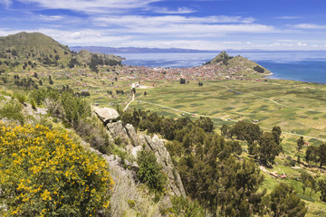 Fototapeta na wymiar Copacabana, Lake Titicaca, Bolivia