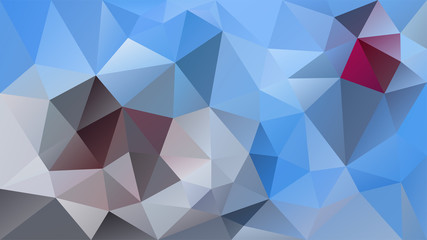 vector abstract irregular polygonal background - triangle low poly pattern - sky blue, gray and magenta color
