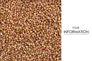 The buckwheat organic raw grain