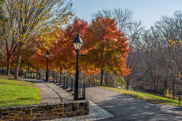 Naklejka premium Smithville Village Autumn
