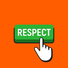 Hand Mouse Cursor Clicks the Respect Button.