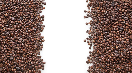 Roasted coffee beans background