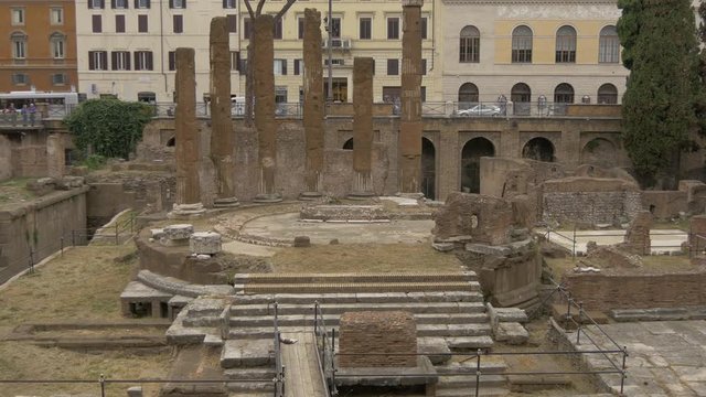 Ruined columns in Rome