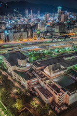 Fototapeta premium Nocny widok Hyogo-Kobe