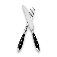 fork and knife, isolated