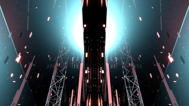VJ 3D Techno Space