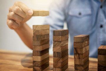 Alternative risk concept, plan and strategy in business, Risk To Make Business Growth Concept With...