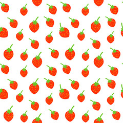 Colorful fruits seamless pattern