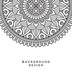 Vector mandala background