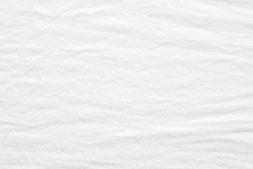 Gerimpelde witte katoenen stof getextureerde achtergrond, Mode patroon textiel ontwerp concept background