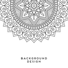 Vector mandala background